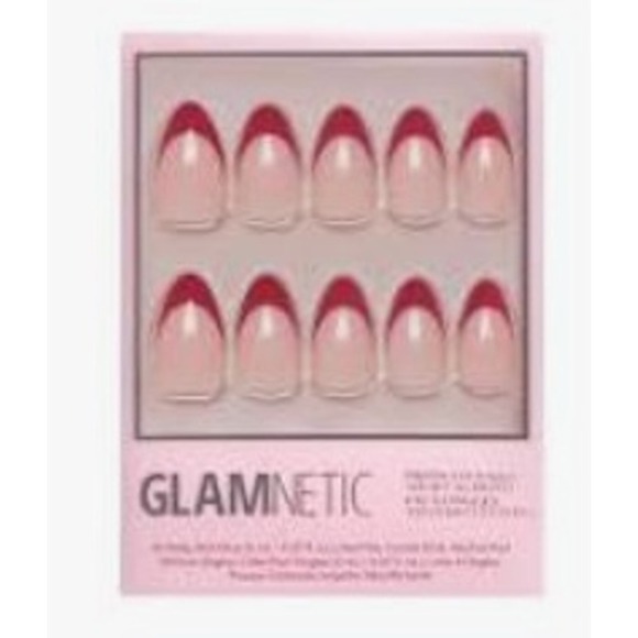 Glamnetic Other - Glamnetic Rose Garden Press-On Nails Short Round Red French Tip- New in Box